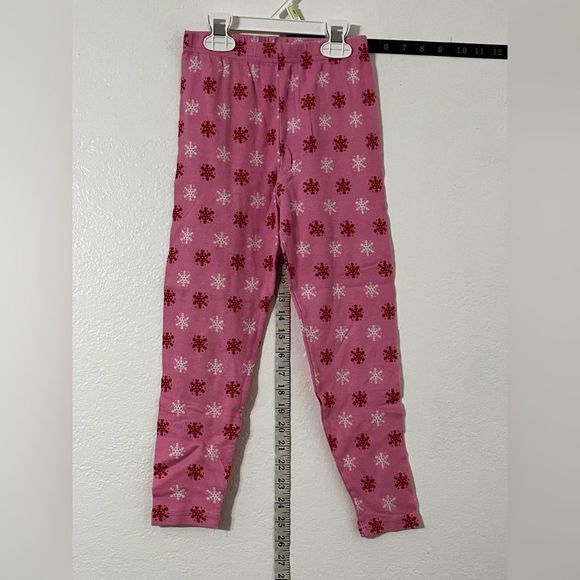 Big Girls Size 8 snowflake PJ cotton bottoms $3 add on - Picture 1 of 5